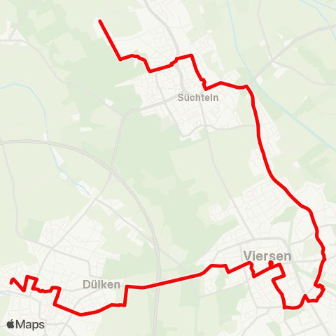 VRR Wittenberg - Fusternberg - Wesel Bf - Lackhausen map
