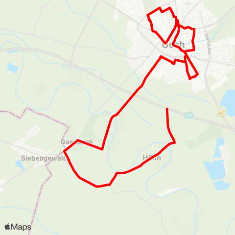 VRR Goch - Hülm map