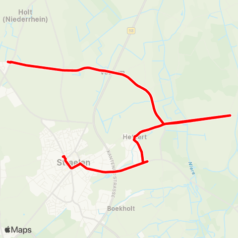 VRR Straelen / (Holt-) Hetzert map