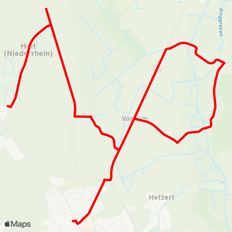 VRR Holt / Vossum (-Niersbroek) - Straelen map