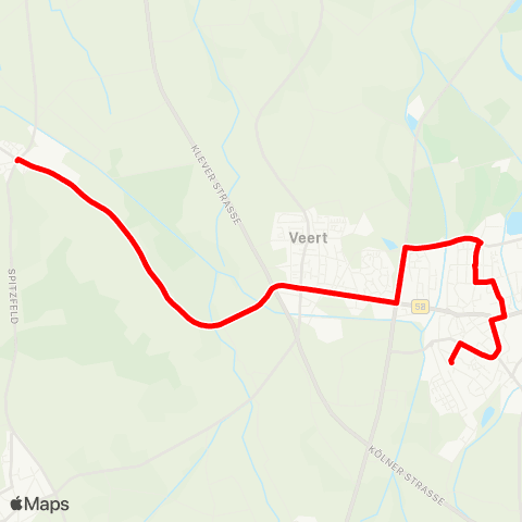 VRR Geldern Bf - Veert - Lüllingen Markt map