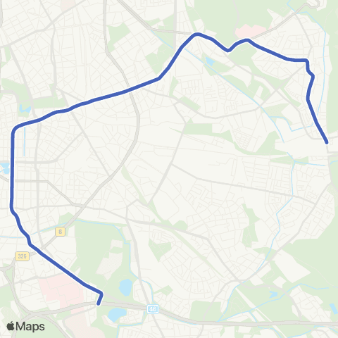 VRR D-Gerresheim - Grafenberg - Heinr.-Heine-Allee - D-Bilk - Uni-Kliniken - D-Universität Ost map