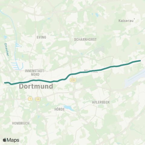 VRR Dorstfeld Betriebshof - DO-Wickede map