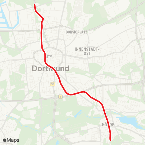 VRR DO-Hauptbahnhof - Westfalenhallen map