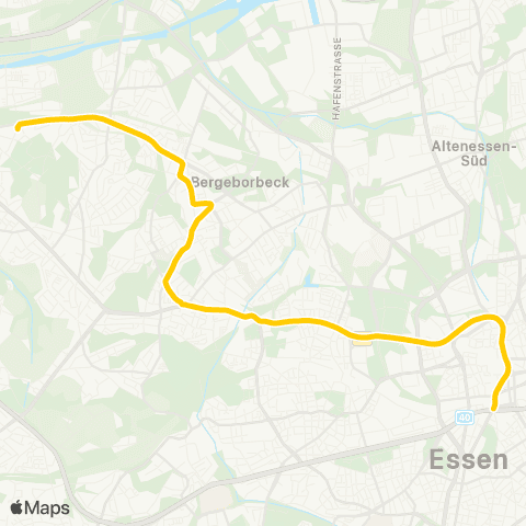 VRR Dellwig - Borbeck - Altendorf - Rathaus Essen - Essen Hbf map