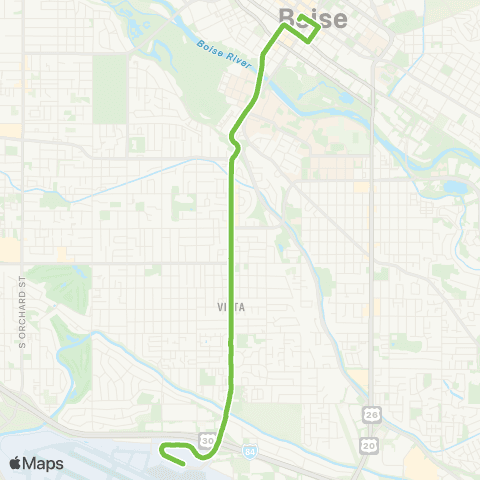 ValleyRide Vista map