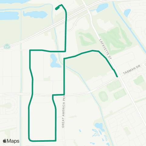VTA North Santa Clara map