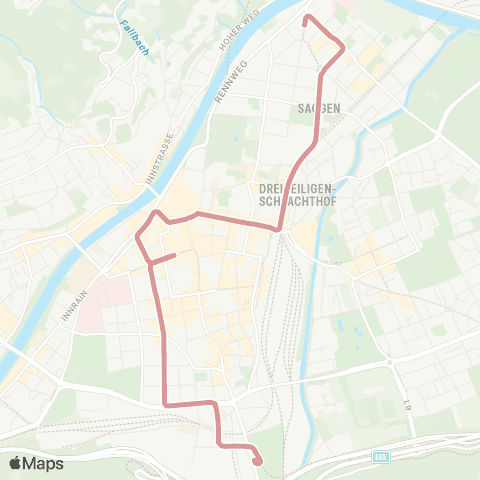 Verkehrsverbund Tirol Bergisel - Mühlauer Brücke map