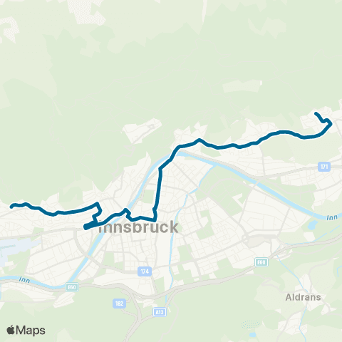 Verkehrsverbund Tirol Rum Sanatorium - Allerheiligenhöfe map