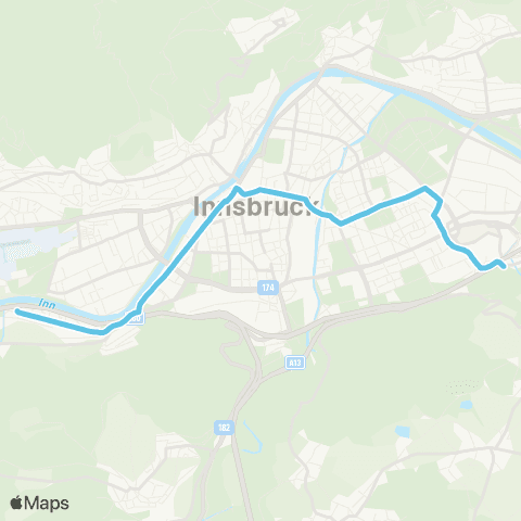 Verkehrsverbund Tirol Luigenstraße - Sieglanger map
