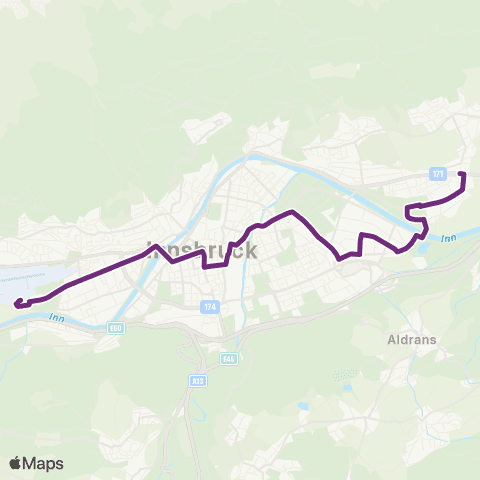 Verkehrsverbund Tirol Rum Bahnhof - Flughafen map