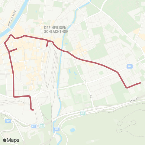 Verkehrsverbund Tirol Amras - Anichstraße / Rathausgalerien map