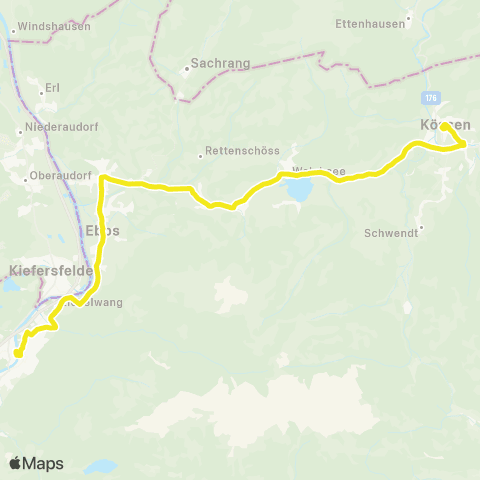 Verkehrsverbund Tirol Kufstein - Ebbs - Niederndorf - Walchsee - Kössen map
