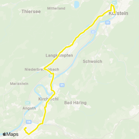 Verkehrsverbund Tirol Kufstein - Langkampfen - Niederbreitenbach - Kirchbichl - Wörgl map