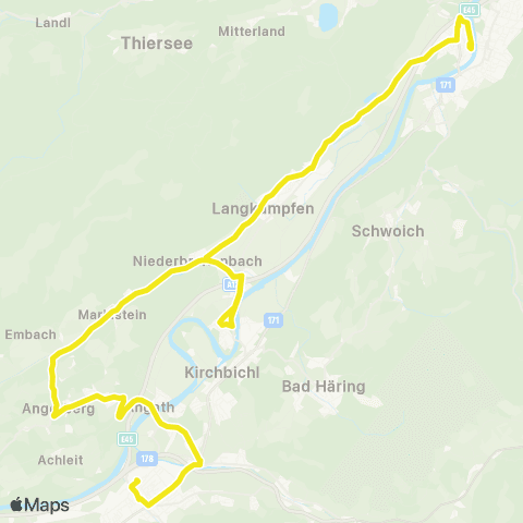 Verkehrsverbund Tirol Kufstein - Langkampfen - Mariastein - Angerberg - Wörgl map