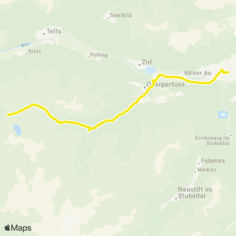 Verkehrsverbund Tirol Innsbruck - Völs - Kematen i. T. - Sellrain - Gries i. S. - Kühtai map