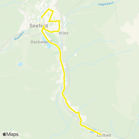 Verkehrsverbund Tirol Seefeld i. T. - Reith b. S. - Leithen map