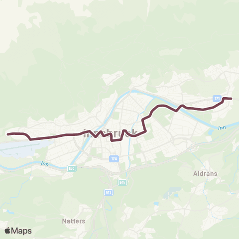 Verkehrsverbund Tirol Rum Bahnhof - Technik West map