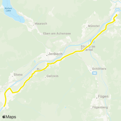 Verkehrsverbund Tirol Schwaz - Buch i. T. - Jenbach - Rotholz - Strass i. Z. - Brixlegg map