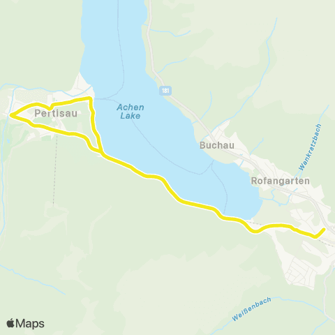 Verkehrsverbund Tirol Maurach a. A. - Pertisau map