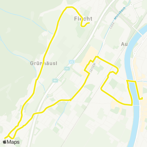 Verkehrsverbund Tirol Schwaz - Vomp - Fiecht - Vomp - Schwaz map