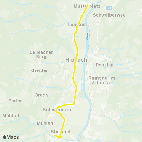 Verkehrsverbund Tirol H3 map