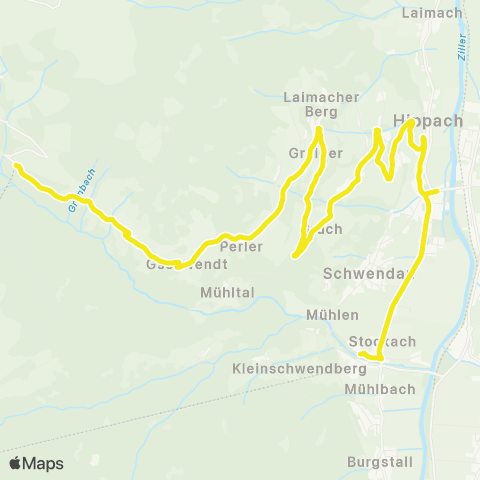 Verkehrsverbund Tirol G1 map