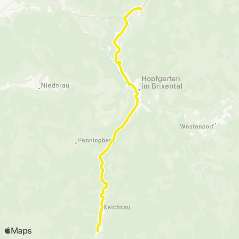Verkehrsverbund Tirol Itter - Hopfgarten i. Br. - Kelchsau map