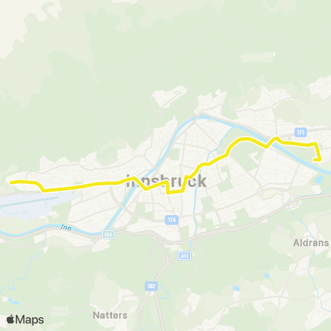 Verkehrsverbund Tirol Kajetan-Sweth-Straße - Technik West map