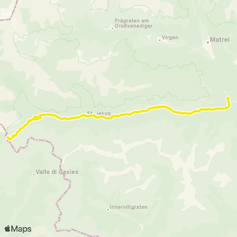 Verkehrsverbund Tirol Lienz - Huben - Hopfgarten - St. Veit - St. Jakob i.D. map