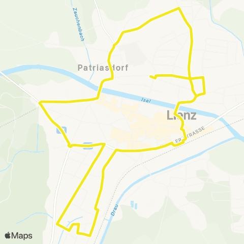 Verkehrsverbund Tirol Schülerverkehr: Lienz - Amlach - Tristach map