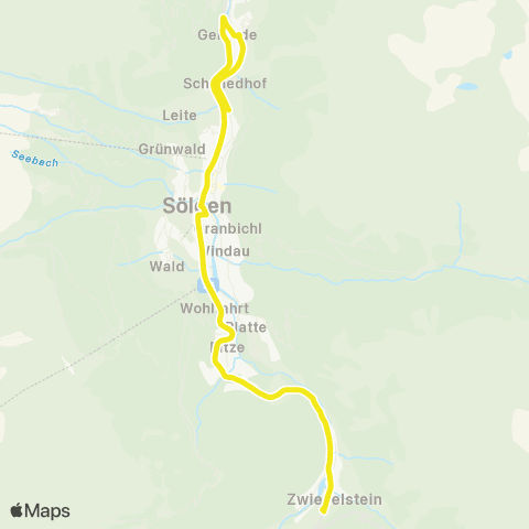 Verkehrsverbund Tirol Skibus: Sölden map