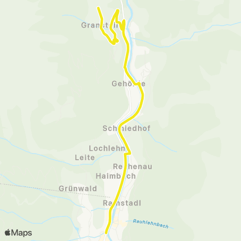 Verkehrsverbund Tirol Granstein - Giggijochbahn / Postamt map