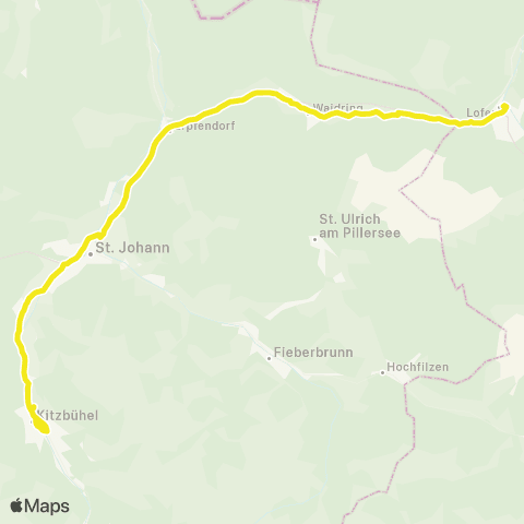 Verkehrsverbund Tirol Kitzbühel - St. Johann i. T. - Waidring - Lofer map