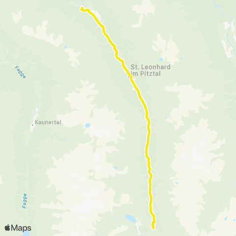 Verkehrsverbund Tirol Imst - Arzl - Wenns - Jerzens - St. Leonhard - Mittelberg map
