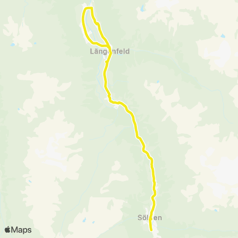 Verkehrsverbund Tirol Skibus: Längenfeld - Sölden map