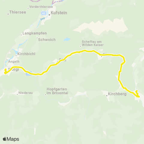 Verkehrsverbund Tirol Kitzbühel - Söll - Wörgl map