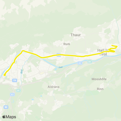 Verkehrsverbund Tirol Shuttleverkehr map