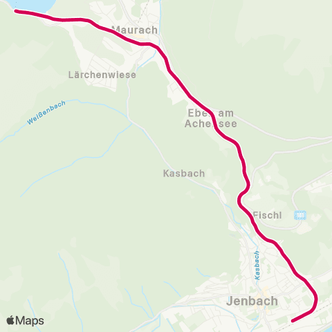 Verkehrsverbund Tirol Jenbach Bahnhof - Achensee Seespitz map