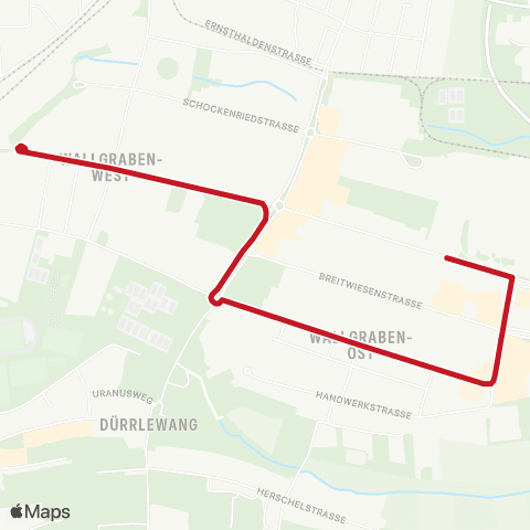 VVS Vaihingen Bf (Ost) - Synergiepark - Vaihingen Bf (Ost) map