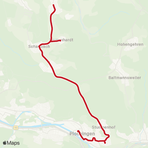 VVS Plochingen - Aichschieß - Schanbach - Aichelberg map