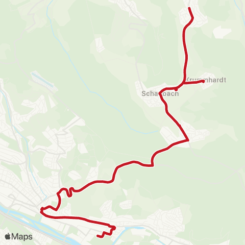 VVS Schülerverkehr: Zell Berufliches Schulzentrum - Aichwald map