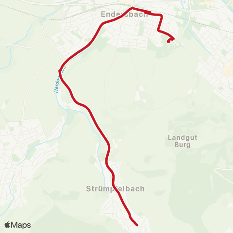 VVS Endersbach - Strümpfelbach map