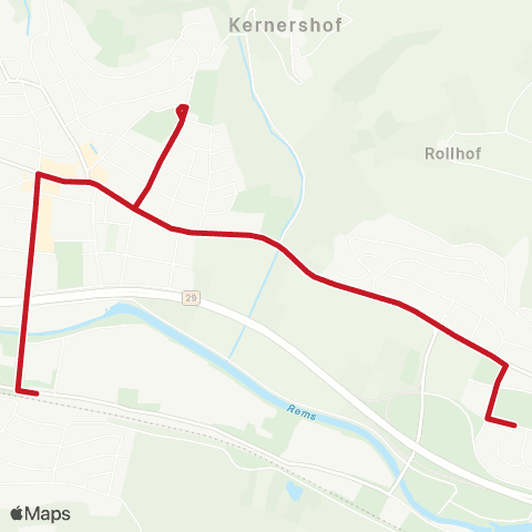 VVS Schülerverkehr Remshalden map