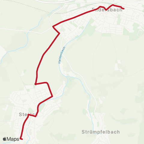 VVS Endersbach - Stetten i. R. map