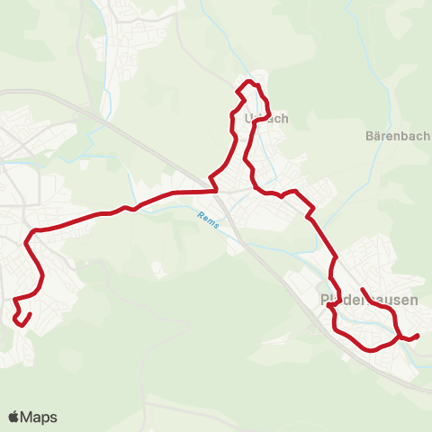 VVS Schorndorf - Urbach - Plüderhausen map