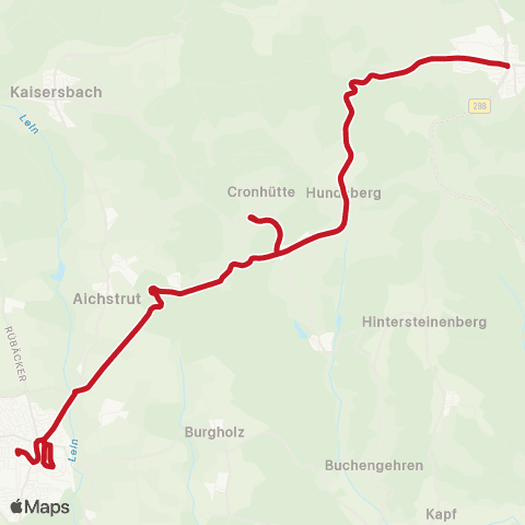 VVS Welzheim - Gschwend map