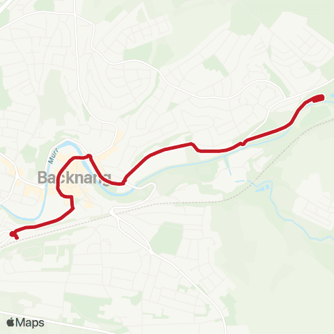 VVS Backnang ZOB - Biegel - Gartenstraße - Murrbäder map