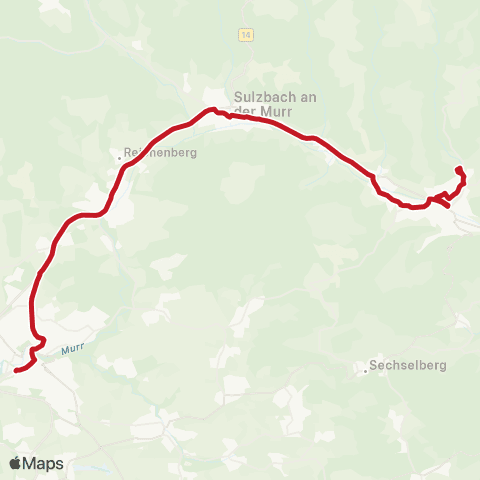 VVS Backnang - Sulzbach (M) - Murrhardt map