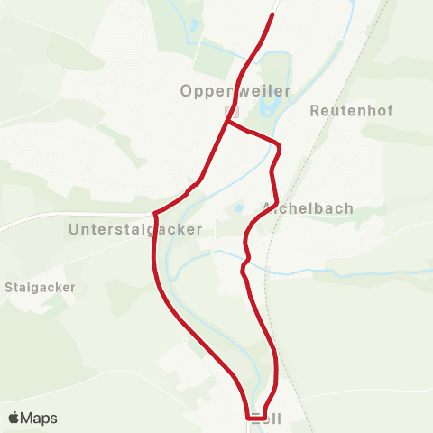 VVS Oppenweiler - Aichelbach - Zell map